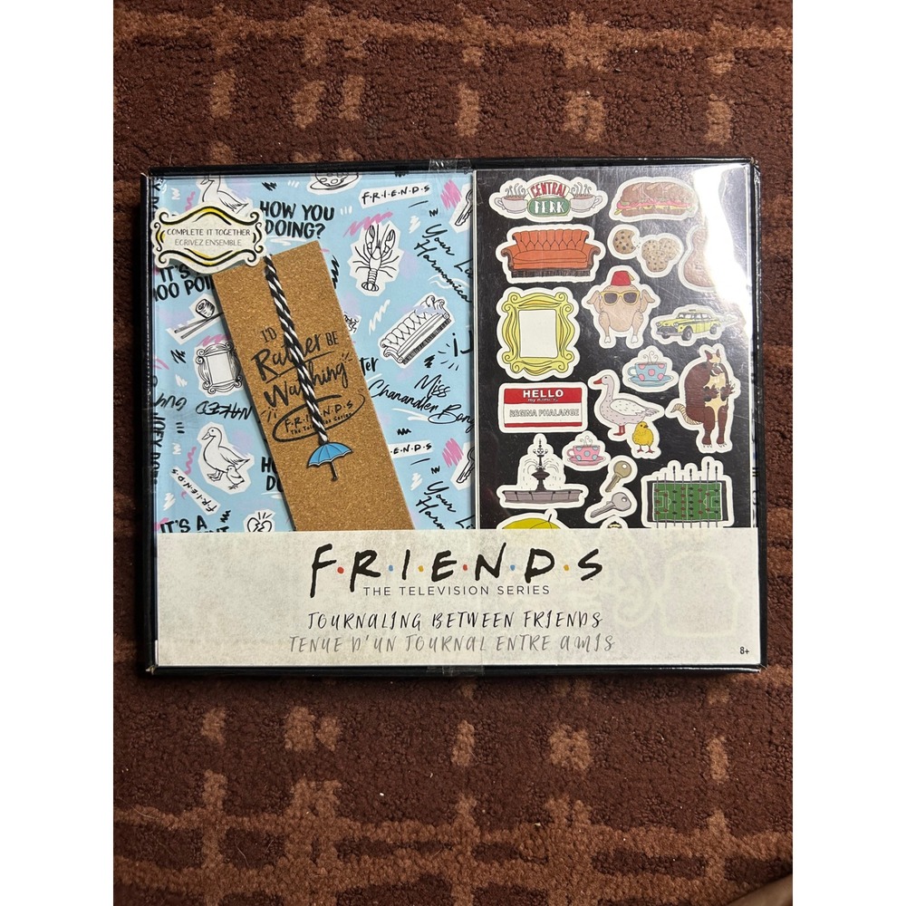 Friends TV Series Journaling Between Friends Set Stickers Cork Bookmark NEW